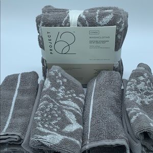 Target Project 62 washcloths 8 pcs. grey 12”cotton